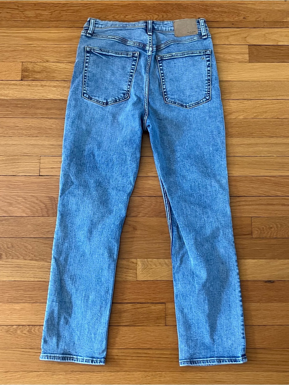 Rag & Bone Nyasa Blue Flexi Wren High Waist Ankle Slim Straight Leg Jeans 29 - Picture 11 of 12